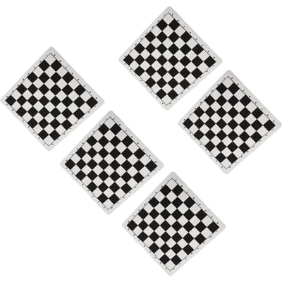 5 STUKS Oprolbare Schaakborden 13,8 Inch PU Leer Oprolbaar Schaakbord Draagbare Internationale Schaakmat white
