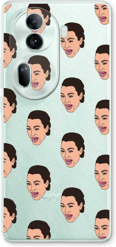 Case Company® - Hoesje geschikt voor Oppo Reno 11 Pro hoesje - Ugly Cry Call - Soft Cover Telefoonhoesje - Bescherming aan alle Kanten en Schermrand