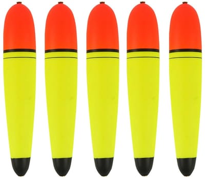 Dailygoods- Vissersbobbers 5 Stuks - EVA Foam - Antislip - 20g/50g - Schokbestendig - Vivid Kleuren - Glad Draadgaatje - Visfloat
