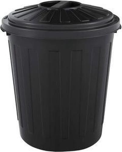 Afvalbak Rond M/d Mini-bin 24x29 - 7 L Zwart Ok Keeeper 10212