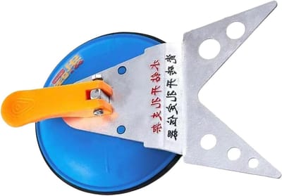 Tegel positioneringsgereedschap - Vacuüm houder - Nauwkeurig boren - Antislip grip - 18.9 cm - Meerkleurig