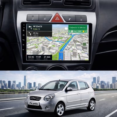 ADIVOX T1 9 inch geschikt voor Kia Picanto 2008-2011 Android 15 CarPlay/Auto/Wifi/RDS/DSP/DAB+