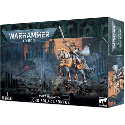 Beeldje Games Workshop Warhammer 40k - Astra Militarum Seigneur Solaire Leontus
