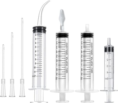 7-delige Voedingsslang voor Jonge Vogels met Spuit, Toebehoren voor Duiven, Handvoeding Gereedschap voor Babyvogels en Papegaaien, Melk, Water en Medicijnen