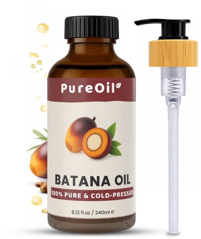 PureOil – Batana Olie 240ml – 100% Puur, Natuurlijk & Vegan – Voor Haar | Huid | Gezicht | Scalp | Nagels - Haargroei Oil - Wonderolie uit Honduras - Haarolie - Incl. Ebook