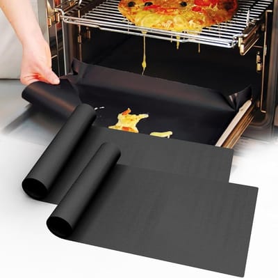2 Stuks - BBQ Matje - Teflon Mat - Oven Bak Mat - Grill Mat - Beschermende Mat - BBQ Mat - Oven Bottom Liner - Reusable - Heat-Resistant - 60 x 40 cm