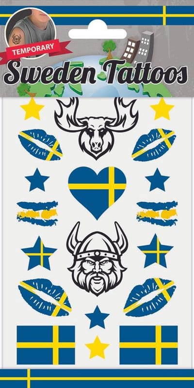 Plaktattoos Zweden (18st)