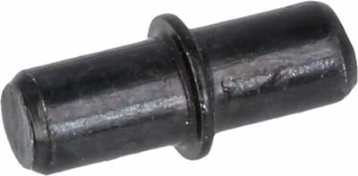 AMIG Kastplankdragers/steunen - 8x stuks - metaal - zwart - D5 x L16 mm - kledingkast pinnetjes