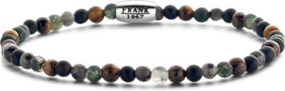 Frank 1967 7FB-0458 natuurstenen armband - stretch - gemengde kleuren
