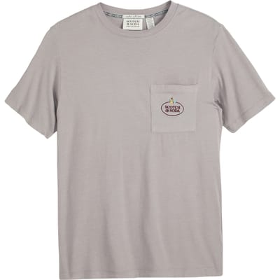 Scotch & Soda Garment Dyed Ss Pocket Tee Gull Taglia: S | T-shirt Outlet | Uomo