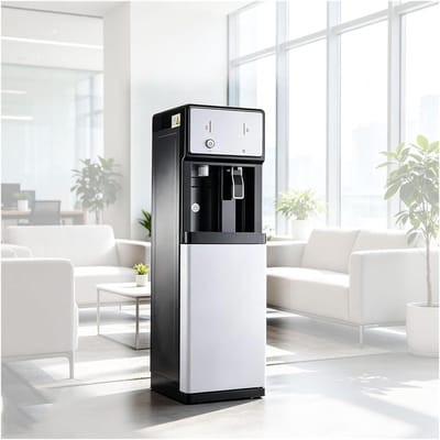 Waterkoeler zonder flessen, met installatiekit (alleen dispenser, warm en koud wit)