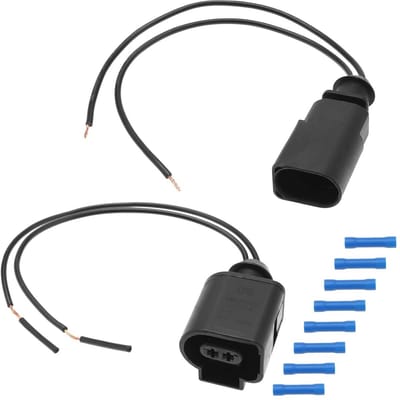 2-pins elektrische harnas connector sensor plug reparatiekit voor 50cm draad