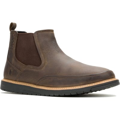Hush Puppies Jenson Leren Mannen Bruine Boots