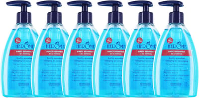 Herome 6-Pack Direct Desinfect Handgel 200ml. - Desinfecterende Handgel met 80% Alcohol - Beschermt Tegen Bacteriën en Droogt de Handen Niet Uit - 6*200ml.