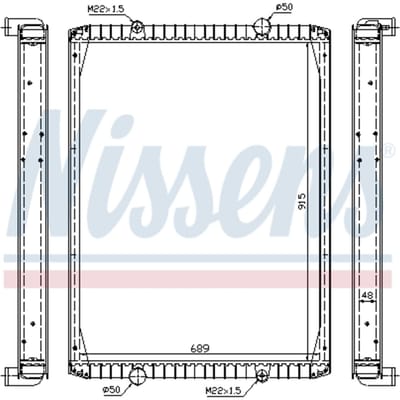 Radiator, motorkoeling NISSENS 63848A