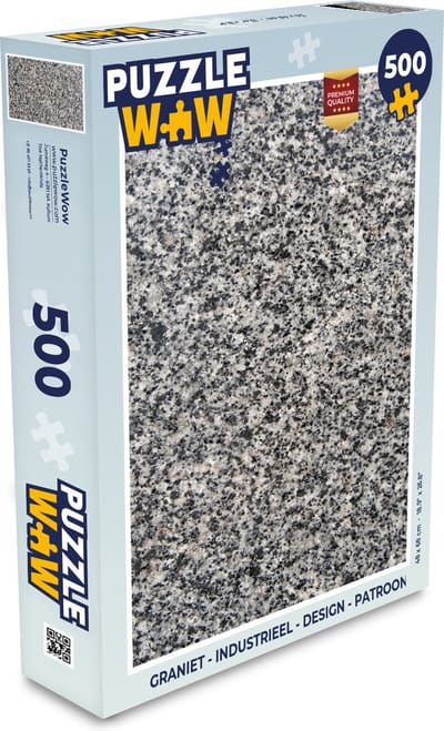 Puzzel Graniet - Industrieel - Design - Grijs - Legpuzzel - Puzzel 500 stukjes