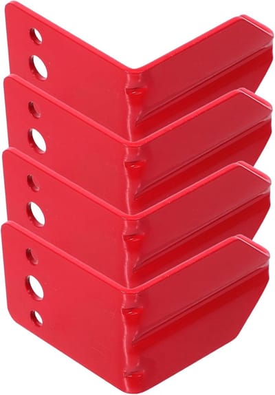 Brandblusser Houders - Muurbeugels Bevestigingen - Veiligheid Thuis - Weerbestendig Metaal - 4 Stuks - Rood