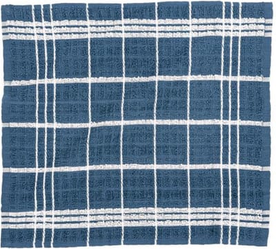 Tiseco Home Studio - Vaatdoek OMAN - SET/12 - 100% katoen - badstof - ultra-absorberend - sneldrogend - duurzaam materiaal - 32x35 cm - Bluestone