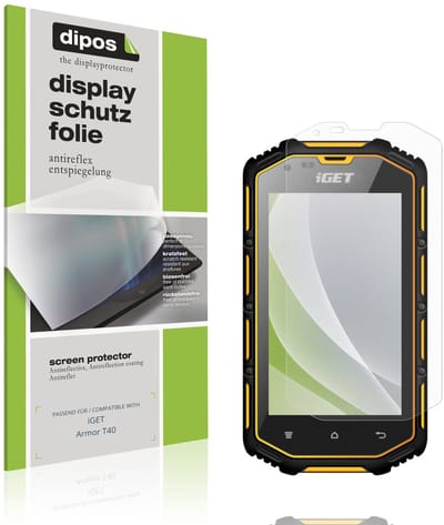 dipos – 4x Matte Beschermfolie geschikt voor iGET Armor T40 | Krasbestendige & antireflecterende Screenprotector Ultra-Thin