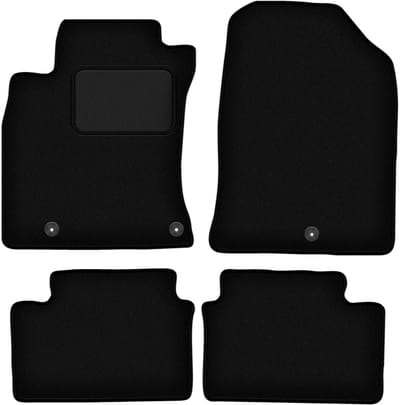 Zwarte veloursmatten voor: Kia Ceed III hatchback, stationwagen, SW, sportback (2018-)