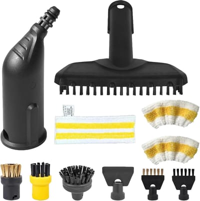 Stoomreiniger Accessoires - Reinigingsset Onderdelen - Grondige Reiniging - Universele Compatibiliteit - 11 Delig
