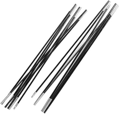 Tentstokken Glasvezel - Opvouwbare Steunstangen - Kamperen Wandelen - Hoge Sterkte Flexibel - 2 Sets 3.96 Meter