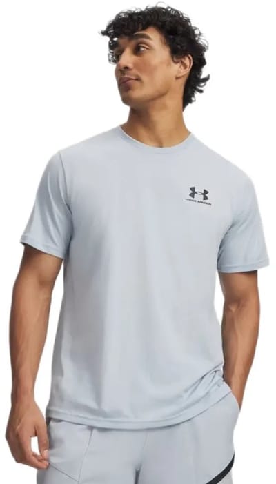 Under Armour Sportstyle Left Chest Logo T-shirt Met Korte Mouwen Blauw S / Regular Man