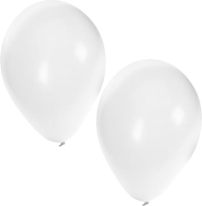 Shoppartners - Oktoberfest Beieren kleuren ballonnen - 30x stuks - blauw en wit - versiering