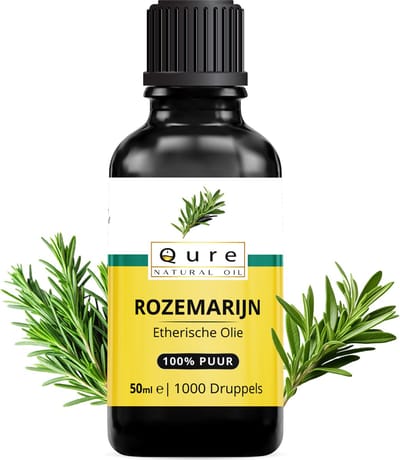 Rozemarijn Olie 50ml | Etherische Rozemarijn Olie van Therapeutische Kwaliteit | Biologisch | 100% Puur & Onbewerkt | Rozemarijnolie Voor Haargroei en verzorging van de Huid | Aromatherapie | Rosemary Oil