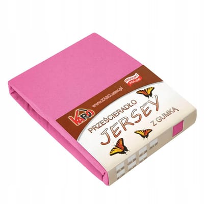 Jersey hoeslaken met elastiek 80x160 amarant KARO