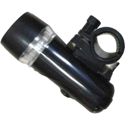 Éclairages de vélo avec 5 LED Signal d'avertissement Plastique Noir Phare de vélo Super Lumineux pour le cyclisme nocturne black