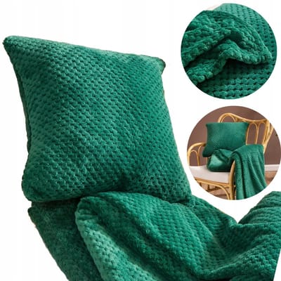 Decoratieve Kussenhoes Monte 40x40cm Flesgroen Zacht Microvezel