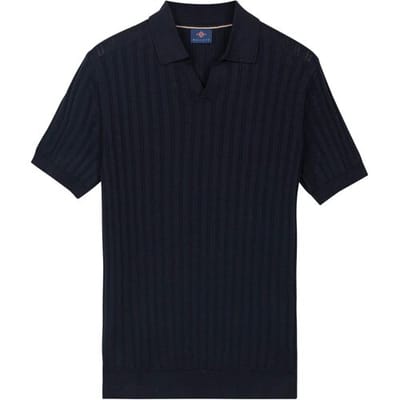 Baileys Polo Allover Drop Needle Knit Stripe Texture Navy / male