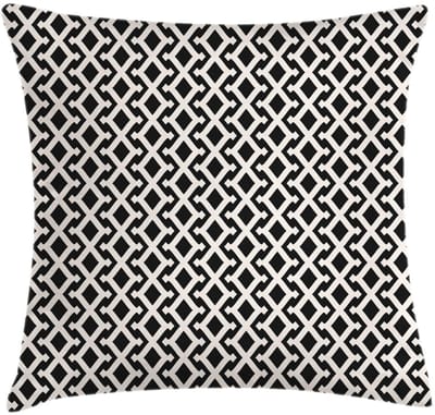 ABAKUHAUS visgraatkussenhoes – dubbelzijdig – 50x50 cm – ivoor/koksgrijs