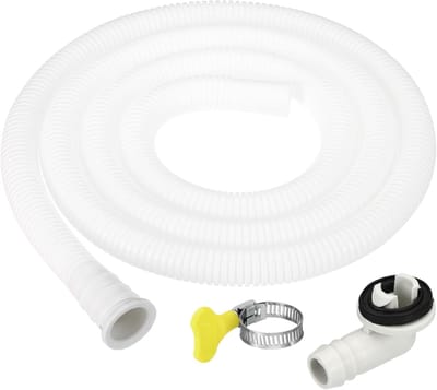 1,5 m afvoerset voor airconditioning, universele afvoeraansluiting, AC-afvoerslang met klem, voor mini-split raam, AC-eenheidskraan, wit