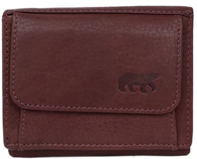 Bear Design Nana Leren Overslagportemonnee - Bordeaux Rood