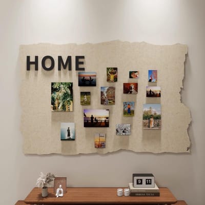 KZQ Vilten Fotobord Khaki 40x60 Cm Zelfklevend Prikbord Decoratief Alternatief Voor Kurkbord Voor Thuis Kantoor Slaapkamer En School Muurbescherming