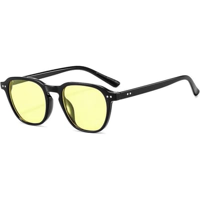 1 STuks Retro Zonnebril voor Dames Klein Ovaal Montuur Zonnebril Mode Tinten twee punt Brillen UV400 Zonnebrillen