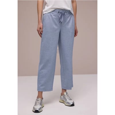 Wide Legs broek met elastische tailleband
