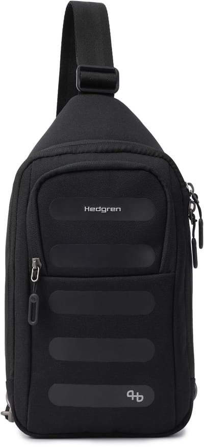 Hedgren Sling Crossbodytas met RFID-bescherming – Lichtgewicht – Zwart