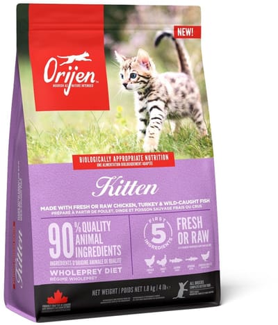 Orijen Kitten Kip&Kalkoen&Zalm - Kattenvoer - 1.8 kg