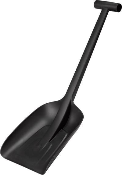 Fiskars Solid™ Sneeuwschep - Sneeuwschep Metaal - 63 cm - Sneeuwschep Auto - Sneeuwschuiver - Compact - Zwart