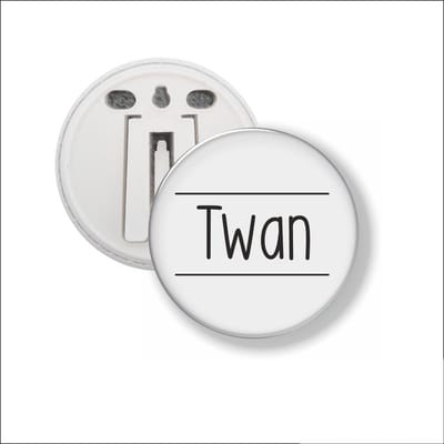 Button Met Clip 58 MM - Twan