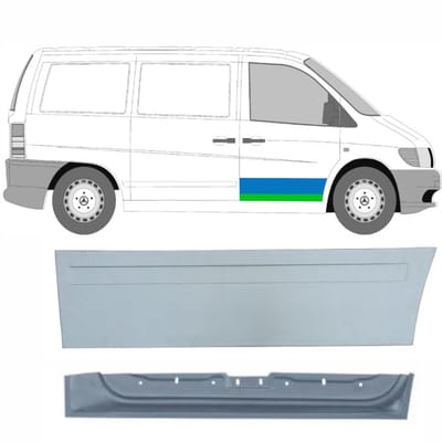Reparatiepaneel voor deur voor Mercedes Vito I W638 1996-2003 / Rechts / Set