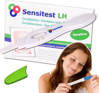 Sensitest Ovulatietest Midstream extra duidelijk – 6 stuks – Vind je vruchtbare dagen – Uitslag in 5 minuten – Inclusief handleiding & ovulatiekalender