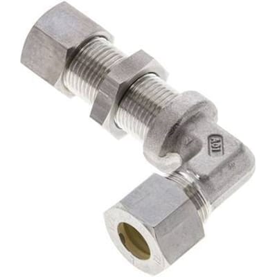 12L RVS L-Vorm Knelfitting Schotdoorvoer 315bar ISO 8434-1