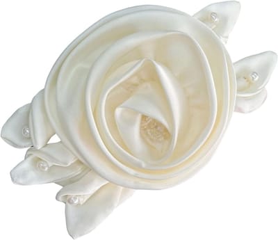 Parels Rose Zijde Bloem Voor Handwerk Project Materialen Trouwjurk Formele Jurk Hoofdband Hoed Naaien Op Applicaties Vrouwen Jurk Accessoire