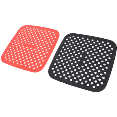 12 STUKS Herbruikbare Vierkante Airfryer Voering Silicone Hittebestendig Airfryer Voering Mat voor Keuken Snelle Maaltijden