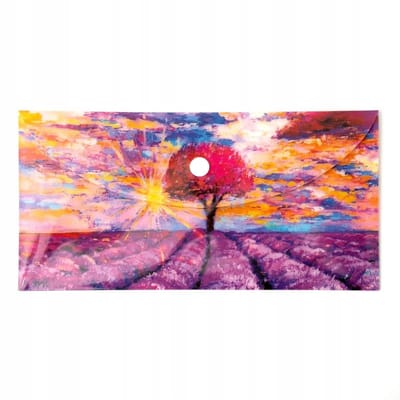 Narcissus Vista DL Kaart - Lavendelprint - Sluiting