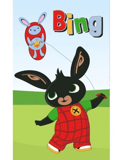 Bing Hoppity Voosh handdoek, gezichtshanddoek, handdoek 30x50 cm